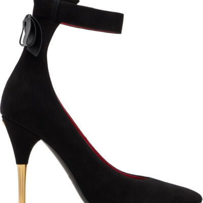 Valentino Garavani Black Fatale Suede 105mm Heels
