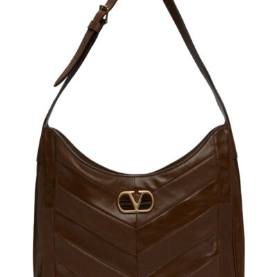Valentino Garavani Brown Patchwork Medium Bag