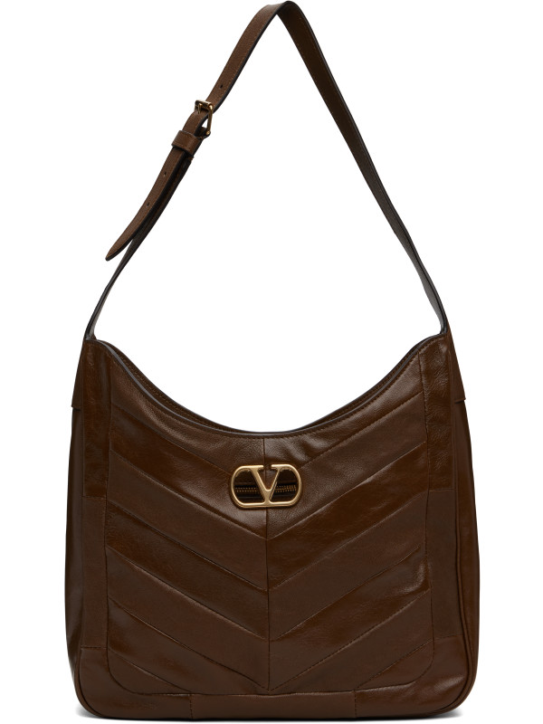 Valentino Garavani Brown Patchwork Medium Bag