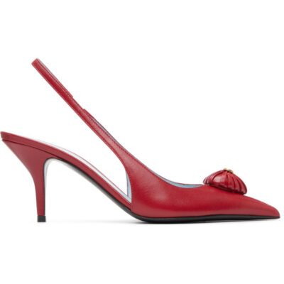 Valentino Garavani Red Coeur Royal Slingback Heels
