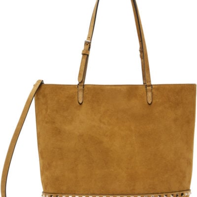 Valentino Garavani Tan Rockstud Medium Tote