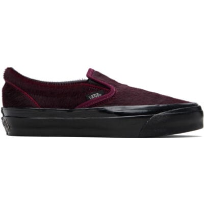 Vans Burgundy Premium Classic Slip-On Sneakers
