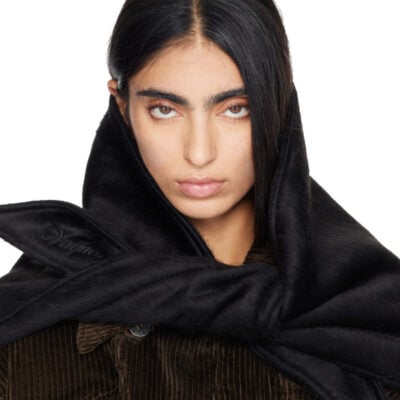 Vaquera Black Woven Triangle Scarf