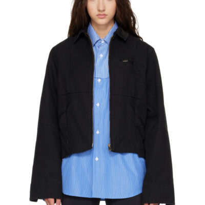 Vetements Black Cut-Up Workwear Jacket