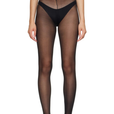 Vetements Black Logo Push-Up Tights