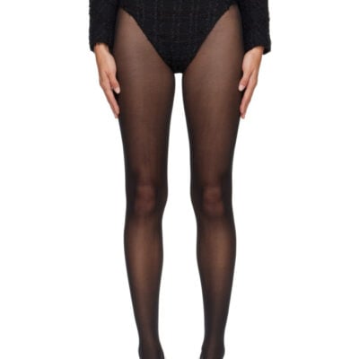 Vetements Black Tweed Hot Shorts