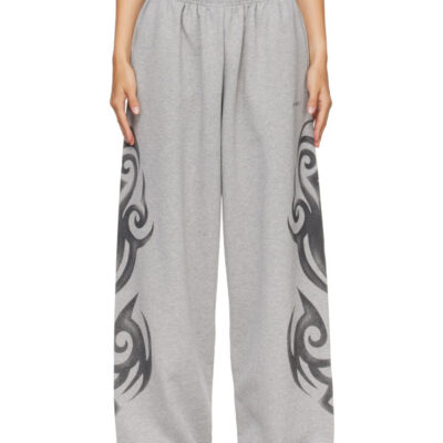 Vetements Gray Graffiti Printed Sweatpants