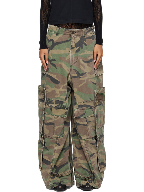 Vetements Khaki Merged Cargo Pants