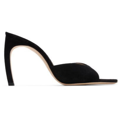 Victoria Beckham Black Harlow Open Toe 100 Heels