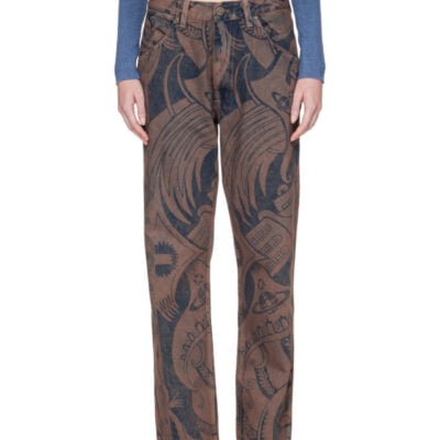 Vivienne Westwood Blue & Brown Ranch Jeans