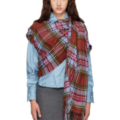 Vivienne Westwood Blue & Red Bolero Shawl