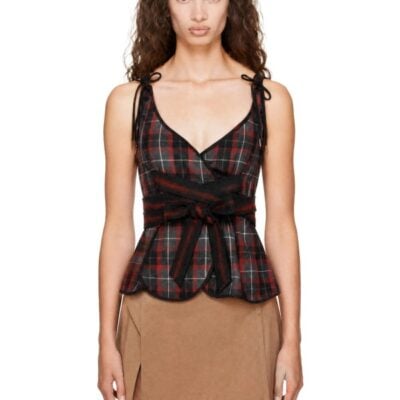Vivienne Westwood Gray & Red Roxy Top