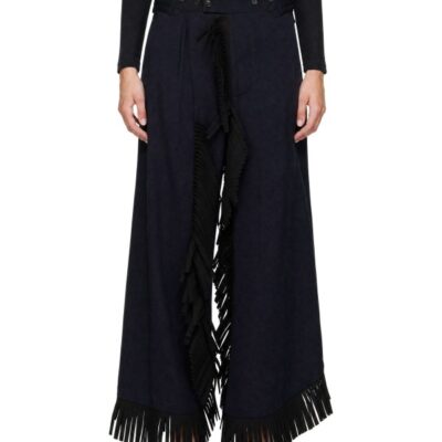 Vivienne Westwood Navy Pepino Fringe Trousers