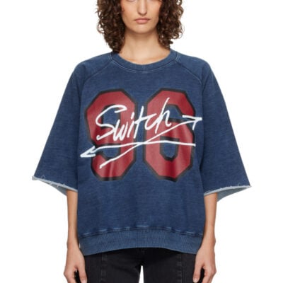 Vivienne Westwood Navy Washed '96 Switch' S/S Raglan Sweatshirt