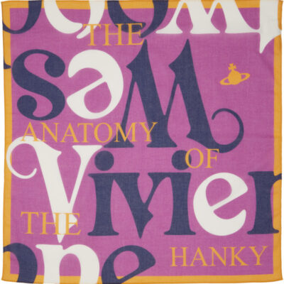 Vivienne Westwood Purple 'Anatomy of Hanky' Scarf