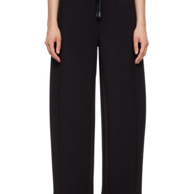 Weekend Max Mara Black Scuba Jersey Getto Trousers