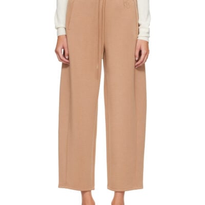 Weekend Max Mara Tan Getto Jersey Lounge Pants