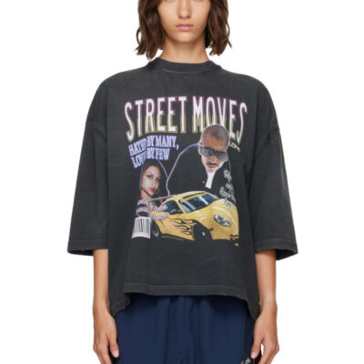Willy Chavarria Black 'Street Moves' Buffalo T-shirt