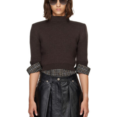 Willy Chavarria Brown Chavela Sweater