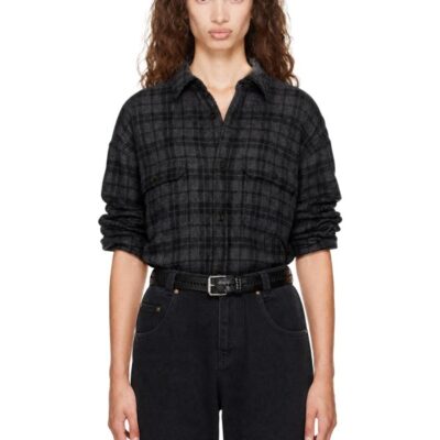 Willy Chavarria Gray Quilted Overshirt Jacket