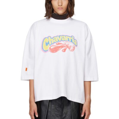 Willy Chavarria White OS Chavaloo Buffalo T-shirt
