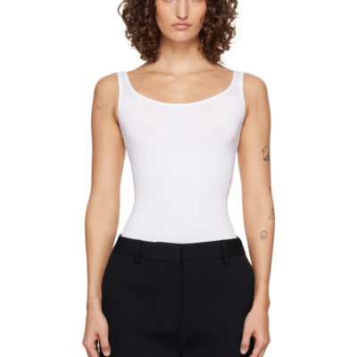 Wolford White Jamaika String Bodysuit