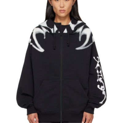 Y-3 Black Chito Edition 'Y-3' Graphic Zipper Hoodie