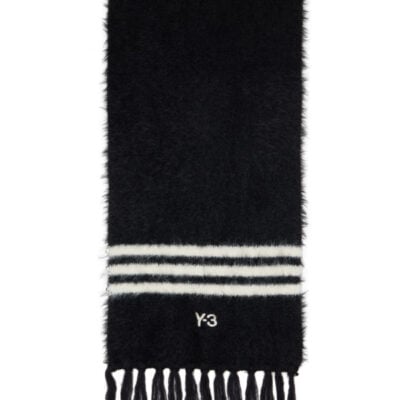 Y-3 Black Stripes Scarf