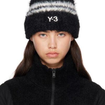 Y-3 Black & White Y-3 Stripes Beanie