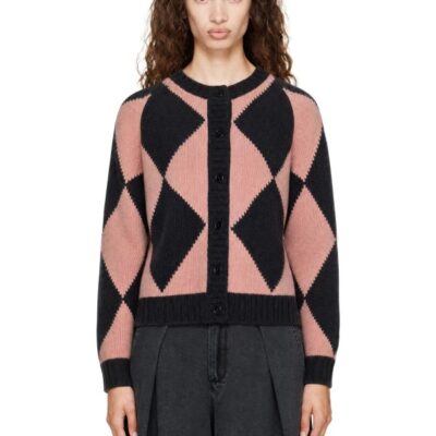 Ymc Black & Pink Atomic Cardigan