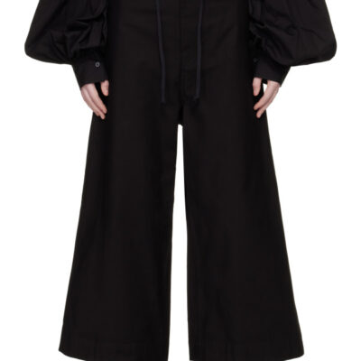 Yohji Yamamoto Black Double Loop D Trousers