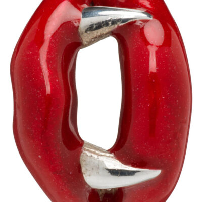 Yohji Yamamoto Vampire Pierce Rouge Single Earring