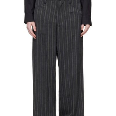 Ys Gray Long Straight Trousers