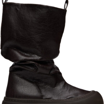 Yume Yume SSENSE Exclusive Brown Low Fisherman Boots