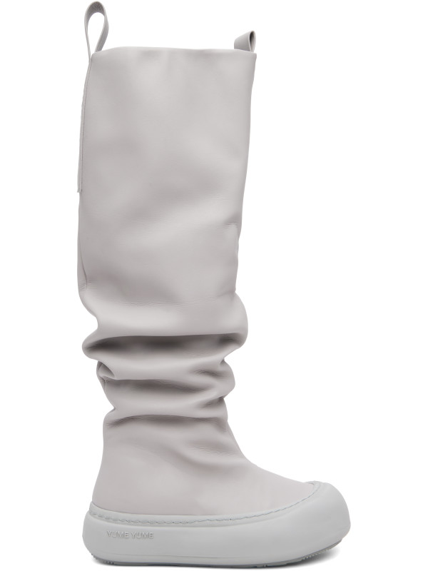 Yume Yume SSENSE Exclusive Gray Fisherman Tall Boots